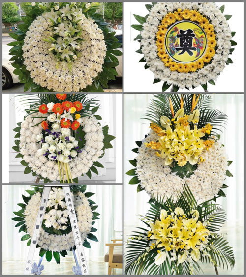 四川成都郫都区花园镇永和村花圈速递